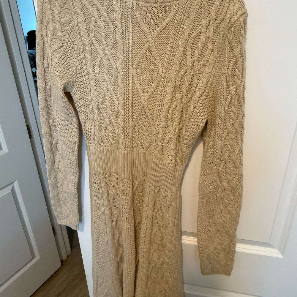 Lucky Brand Beige Knit Sweater